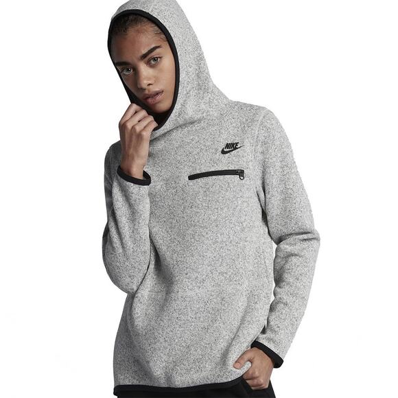 Nike Summit Pullover Sweater Hoodie Fleece Gray Womens X-Large Sportswear Gym - Picture 1 of 6